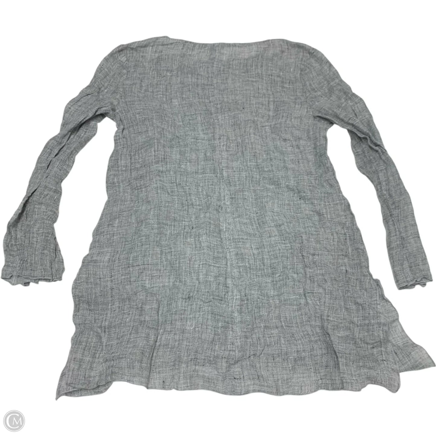 Tunic Long Sleeve By Cmb In Grey, Size: S