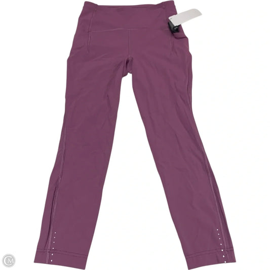 Athletic Leggings By Lululemon In Purple, Size: S