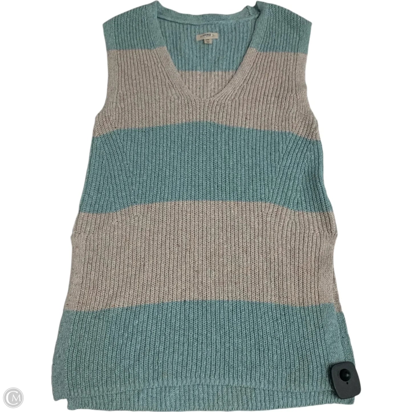 Vest Sweater By Pilcro In Blue & Cream, Size: Xxsp