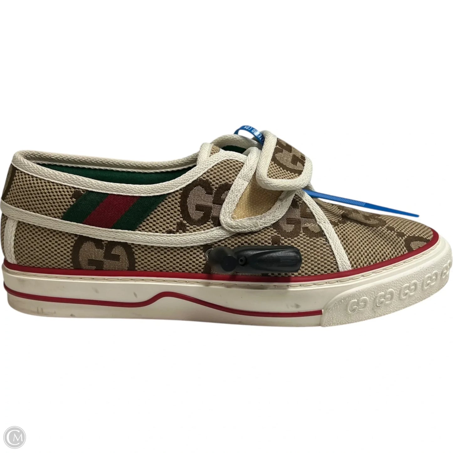 Shoes Luxury Designer By Gucci In Brown, Size: 7