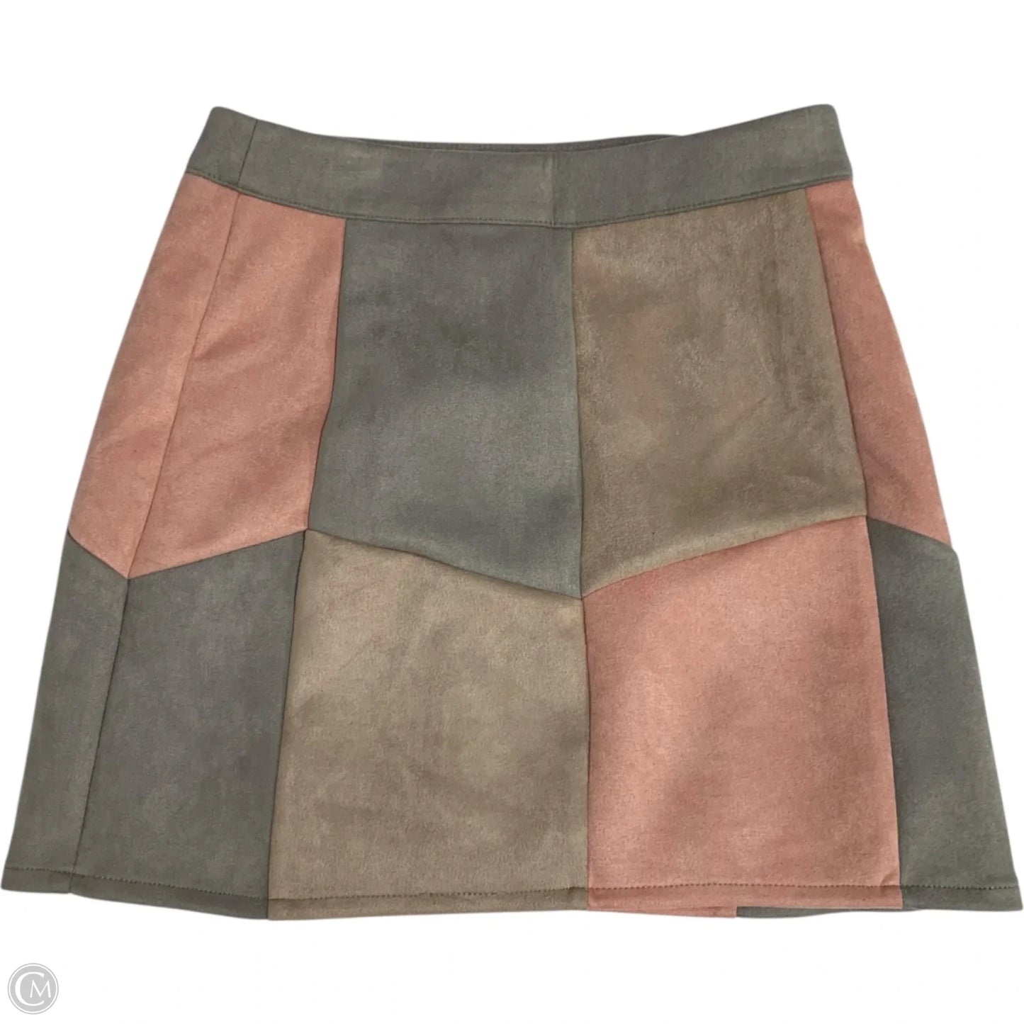 Skirt Mini & Short By Versona In Grey & Pink, Size: Xs