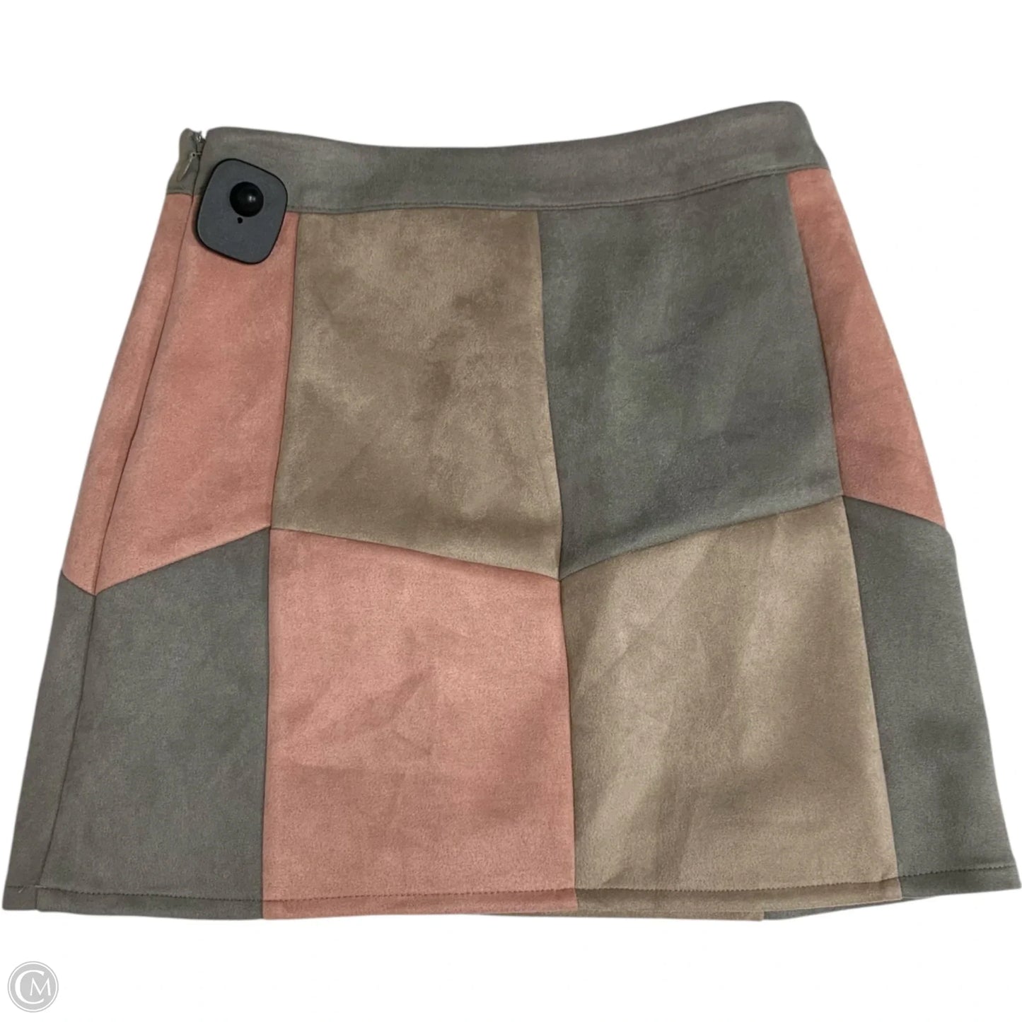 Skirt Mini & Short By Versona In Grey & Pink, Size: Xs