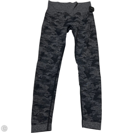 Athletic Leggings By Gym Shark In Black & Grey, Size: S