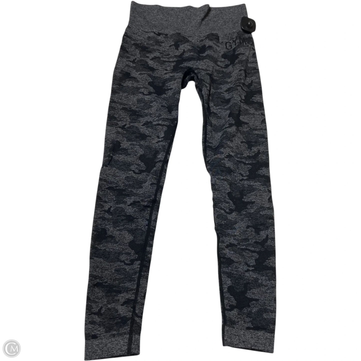 Athletic Leggings By Gym Shark In Black & Grey, Size: S