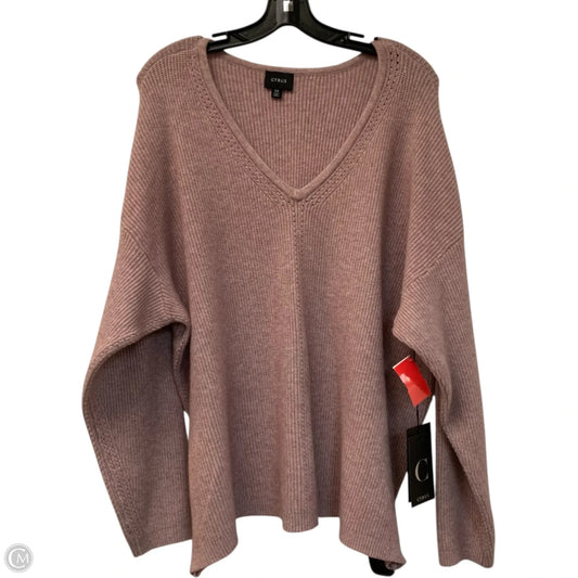 Sweater By Cyrus In Purple, Size: 3x