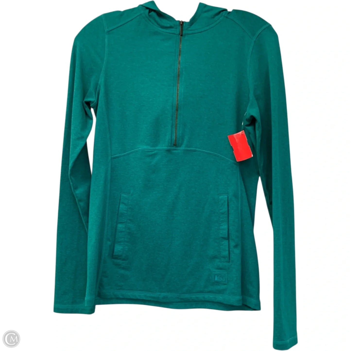 Athletic Top Long Sleeve Hoodie By Rei In Green, Size: Xs