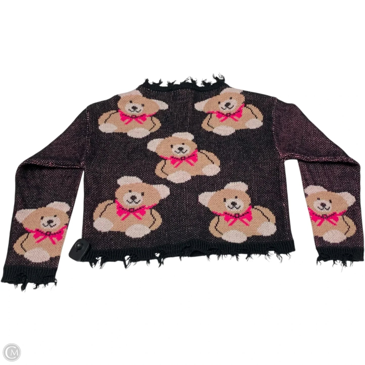 Sweater Cardigan By Clothes Mentor In Black, Size: M