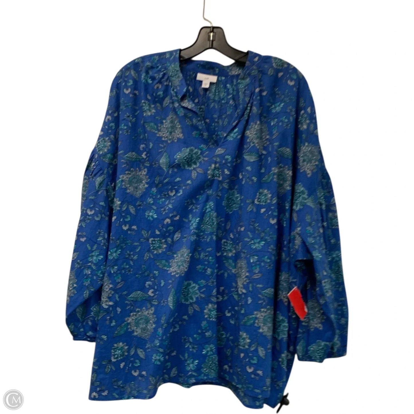 Top Long Sleeve By J. Jill In Blue, Size: 2x
