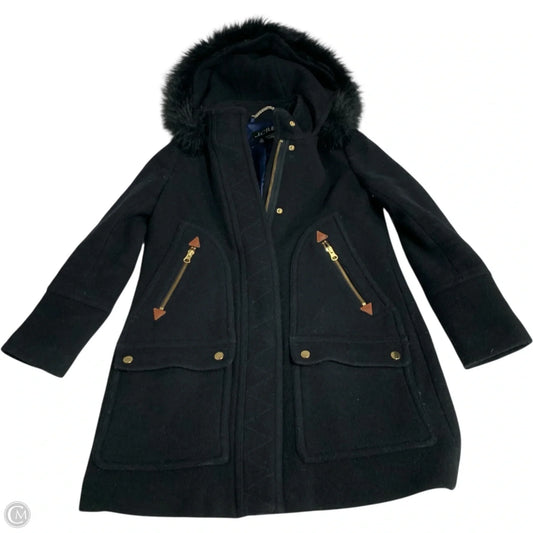 Coat Peacoat By J. Crew In Black, Size: Xsp