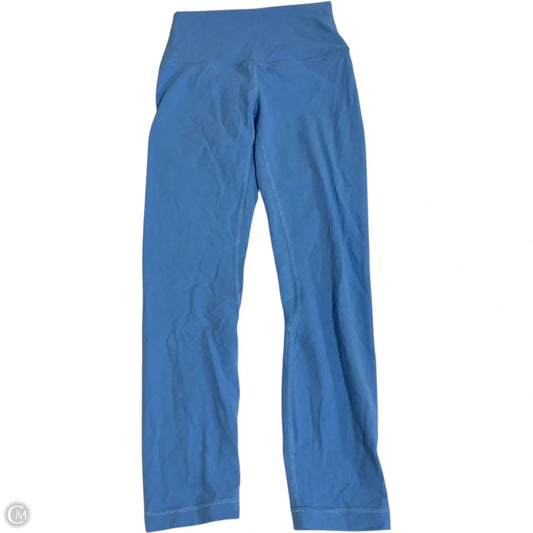 Athletic Leggings Capris By Lululemon In Blue, Size: Xs
