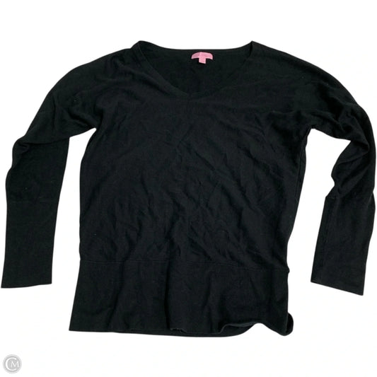 Top Long Sleeve Designer By Lilly Pulitzer In Black, Size: L