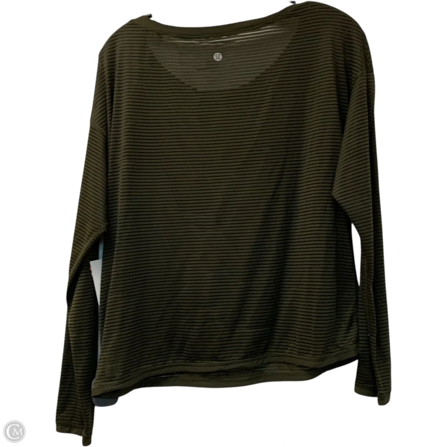 Athletic Top Long Sleeve Crewneck By Lululemon In Green, Size: S