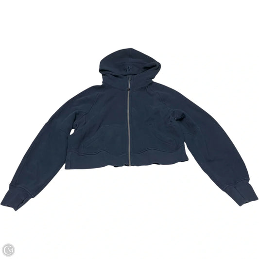 Athletic Jacket By Lululemon In Navy, Size: Xs