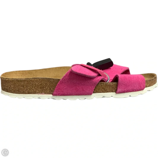 Sandals Flats By Birkenstock In Pink, Size: 8
