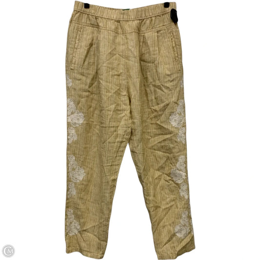 Pants Wide Leg By Anthropologie In Yellow, Size: M