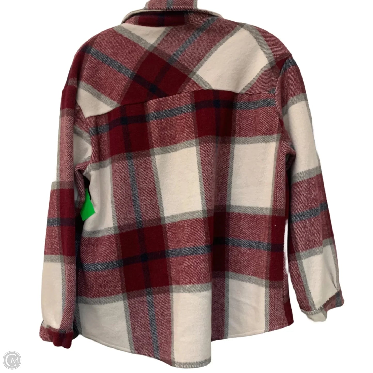 Jacket Shirt In Plaid Pattern, Size: Xs