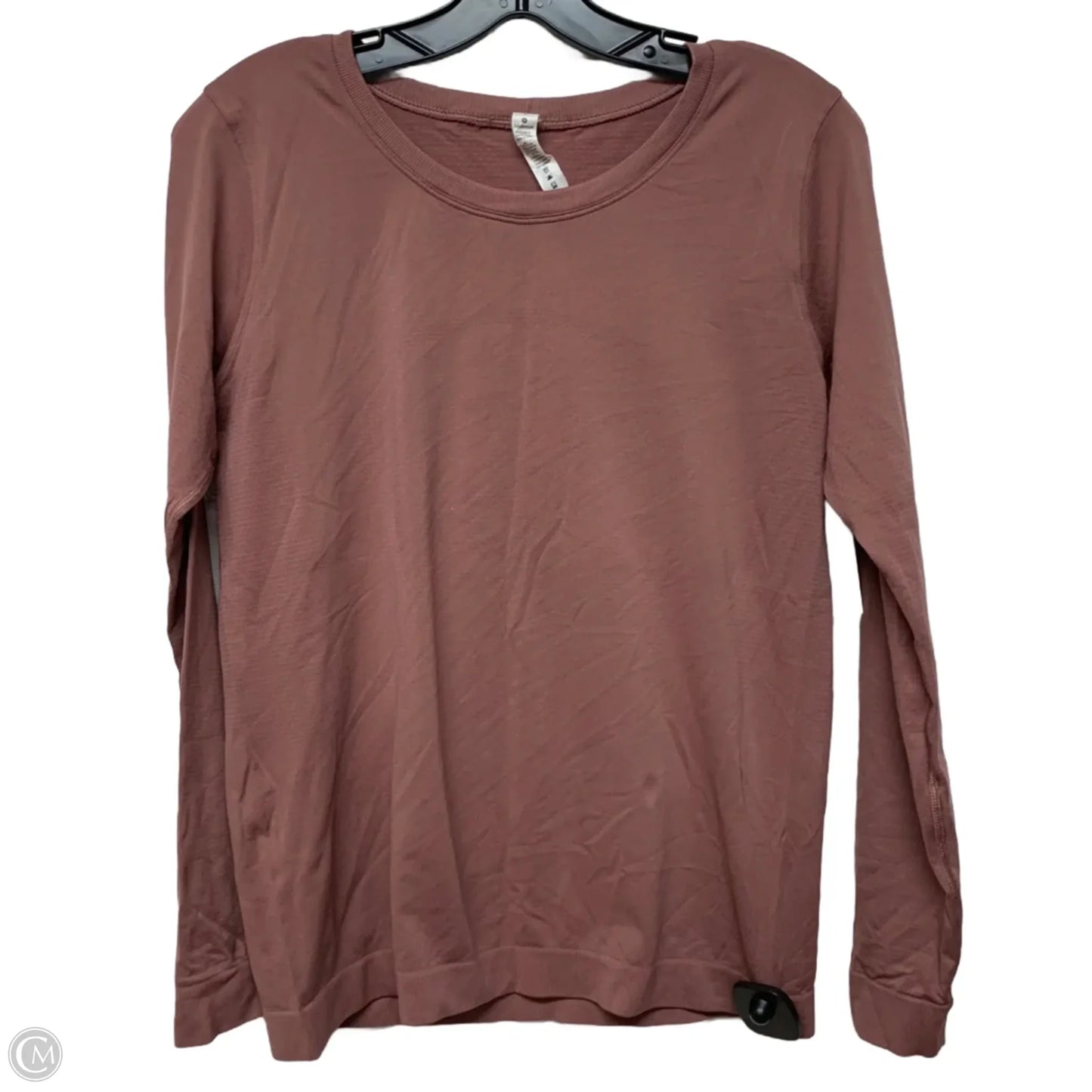 Athletic Top Long Sleeve Crewneck By Lululemon In Mauve, Size: S