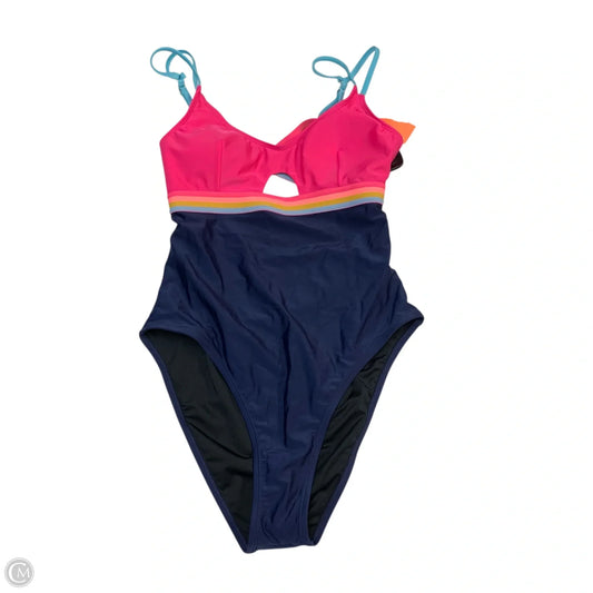 Swimsuit By Cupshe In Blue & Pink, Size: M