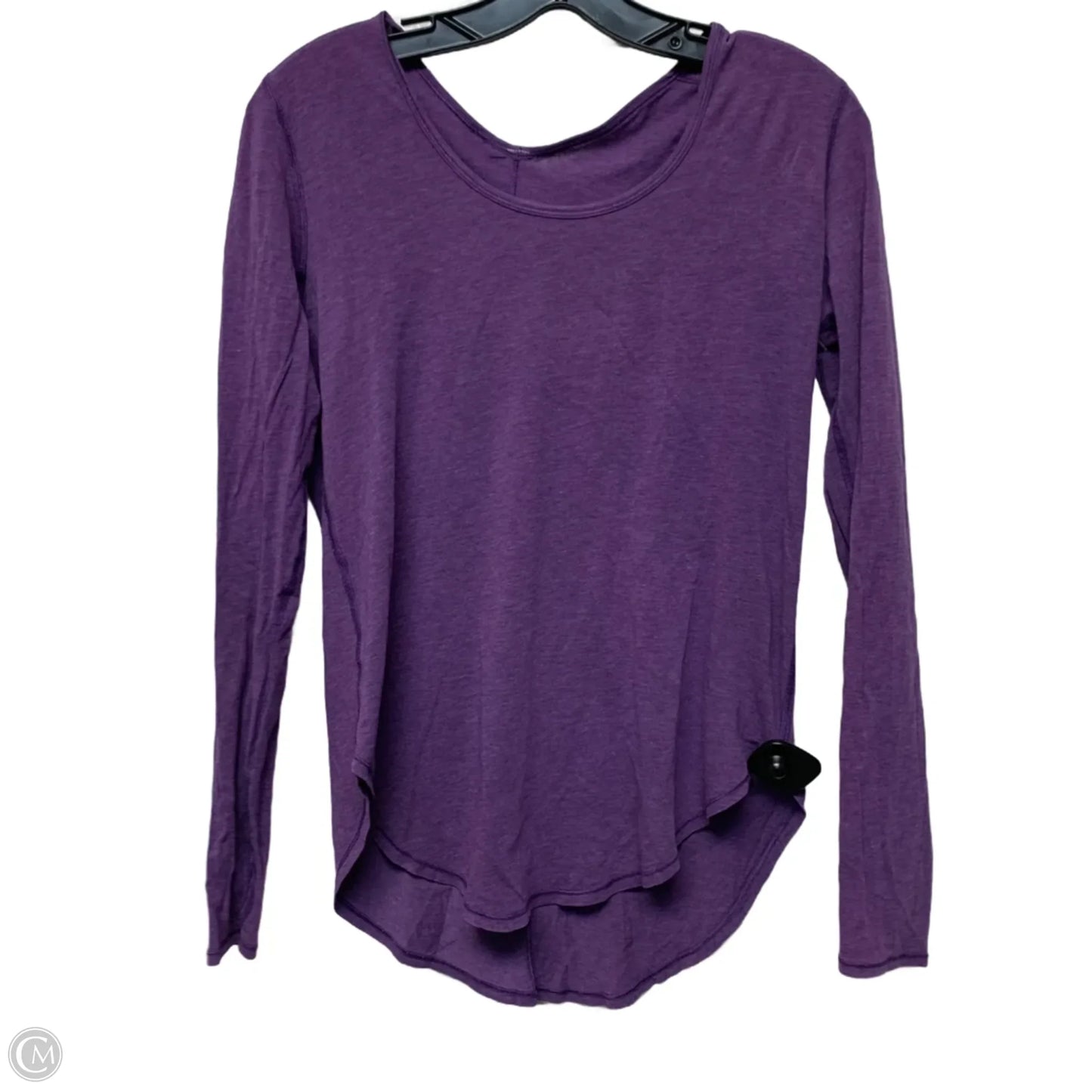 Athletic Top Long Sleeve Crewneck By Lululemon In Purple, Size: S