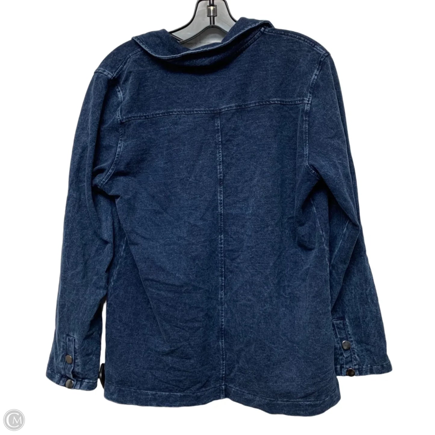 Jacket Denim By Mono B In Blue Denim, Size: L