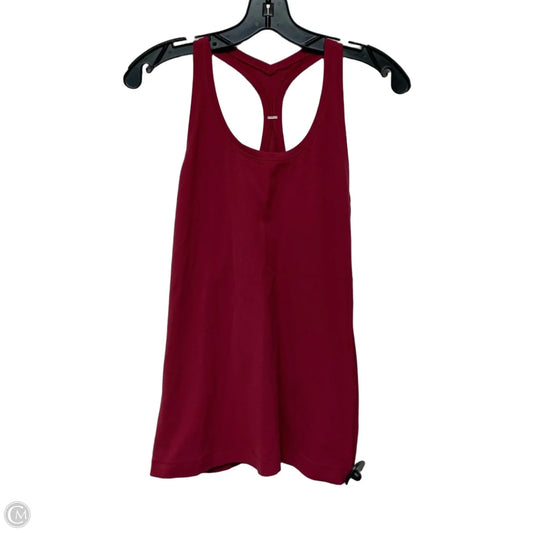 Athletic Tank Top By Lululemon In Red, Size: S