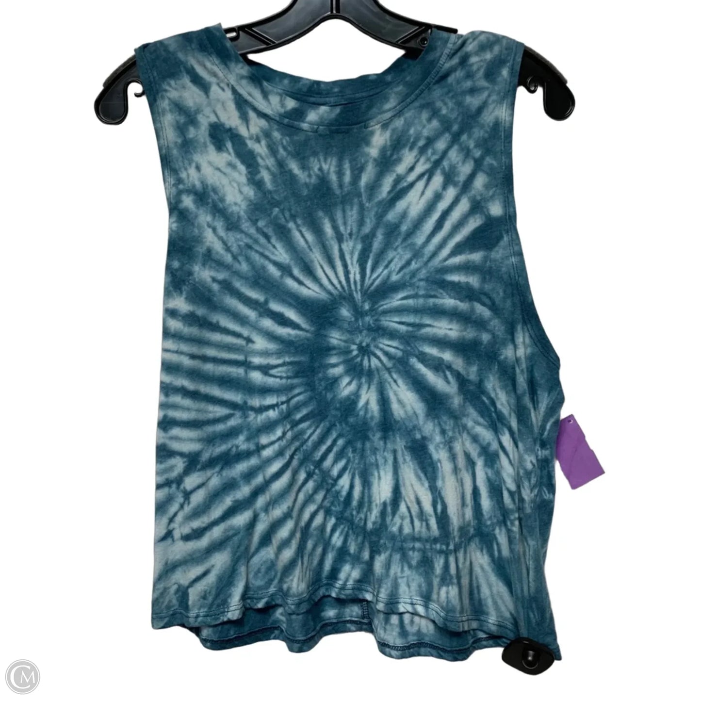 Top Sleeveless By Sage In Tie Dye Print, Size: M