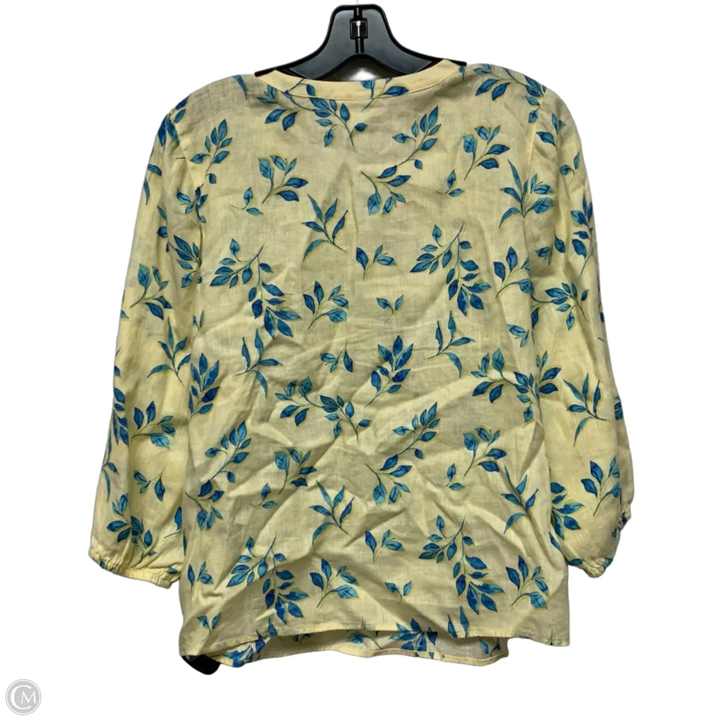 Top 3/4 Sleeve By J. Jill In Yellow, Size: Sp