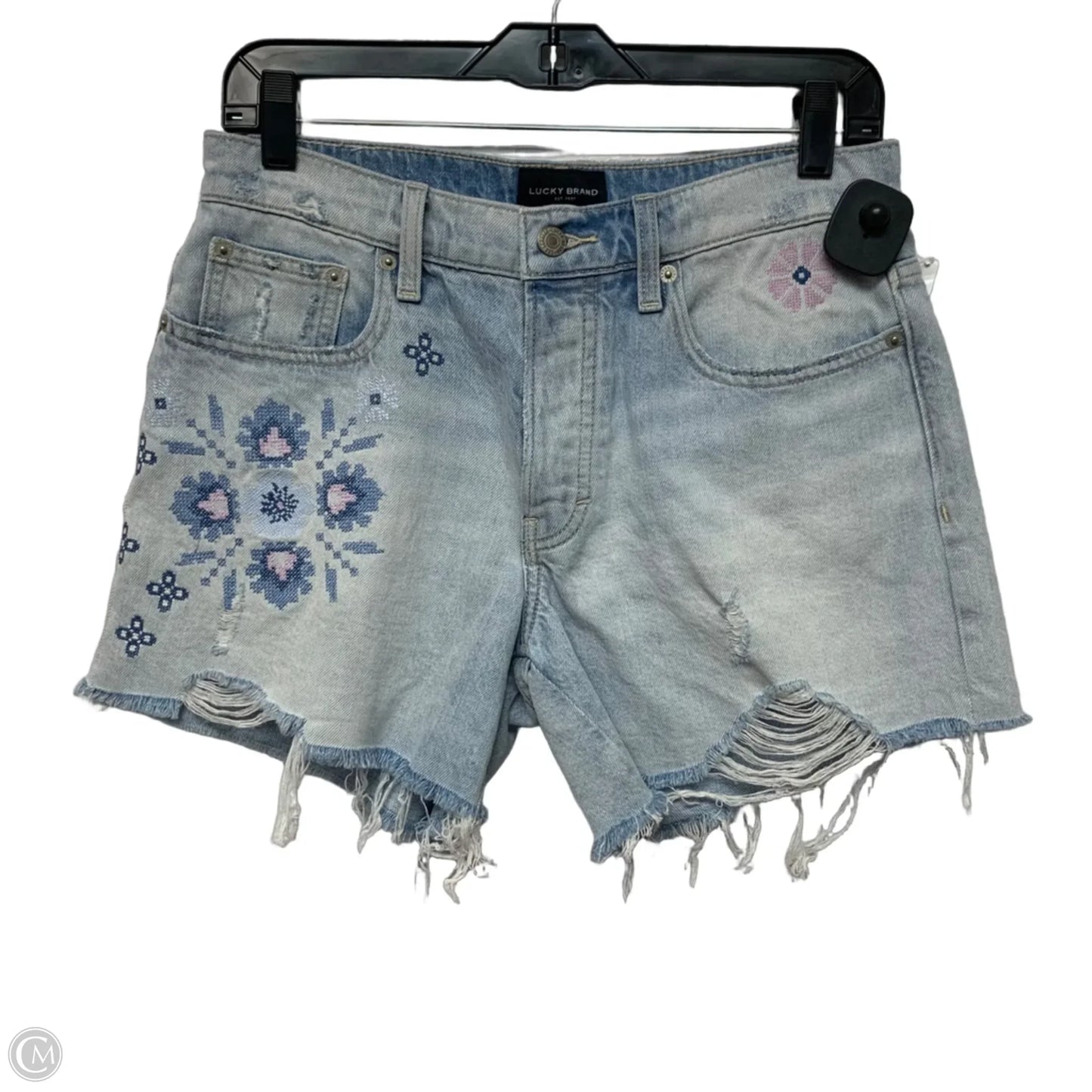 Shorts By Lucky Brand In Blue Denim, Size: 4