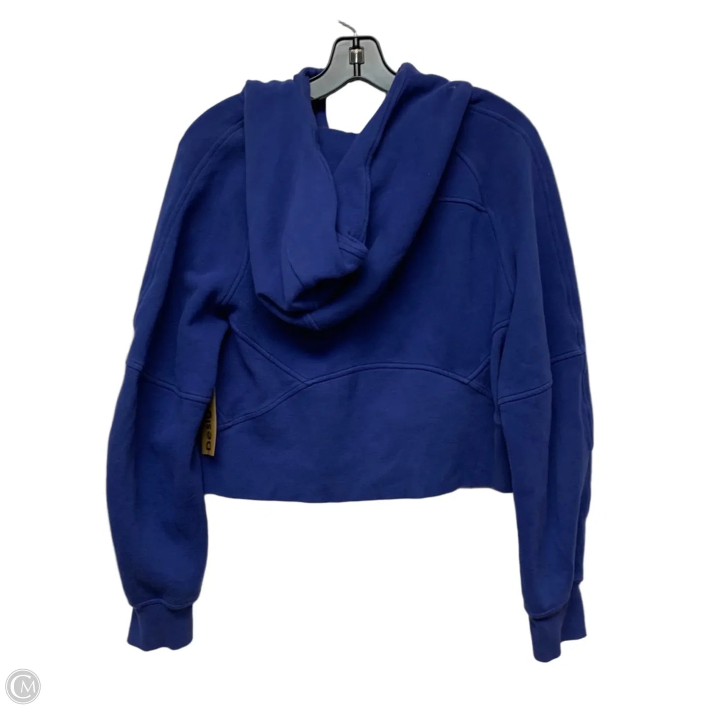 Athletic Sweatshirt Hoodie By Lululemon In Blue, Size: Xs