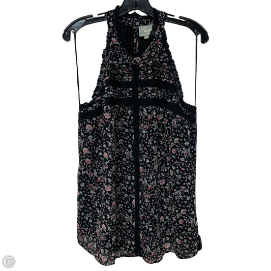 Blouse Sleeveless By Maeve In Black, Size: L