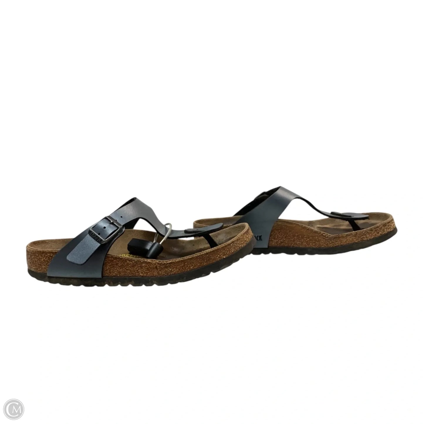 Sandals Flats By Birkenstock In Blue, Size: 7