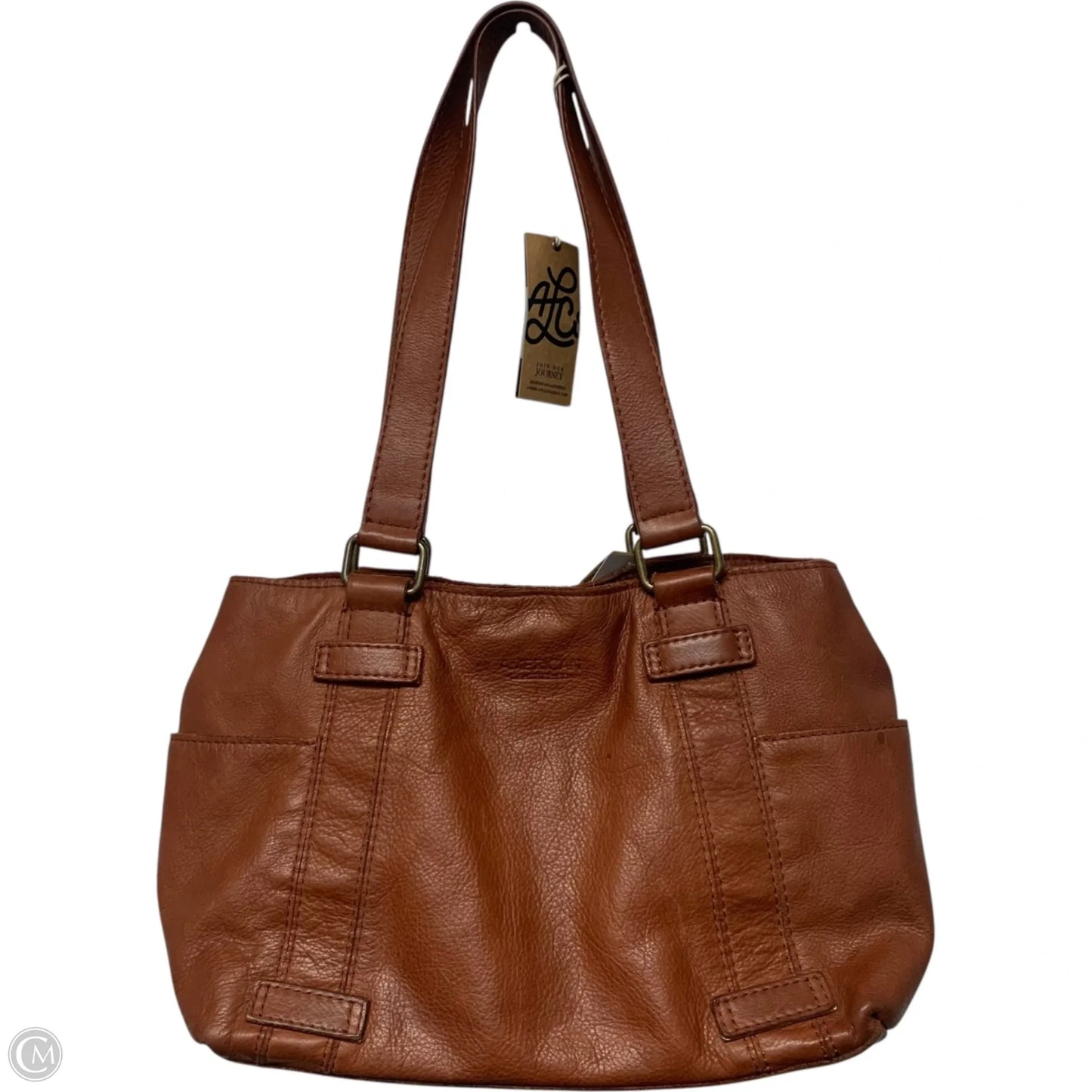 Handbag Leather By American Leather, Size: Medium
