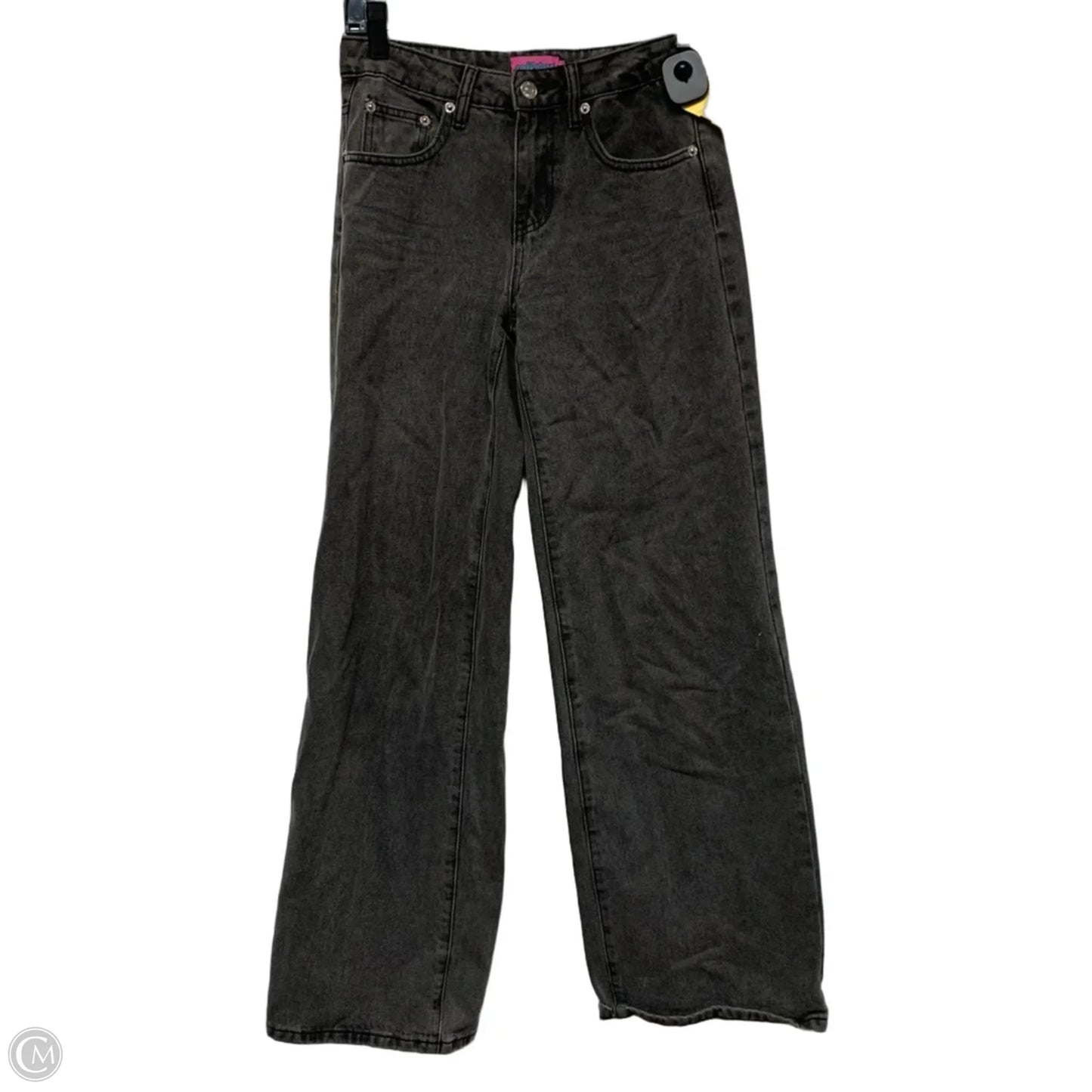 Jeans Wide Leg By Edikted In Grey Denim, Size: Xs