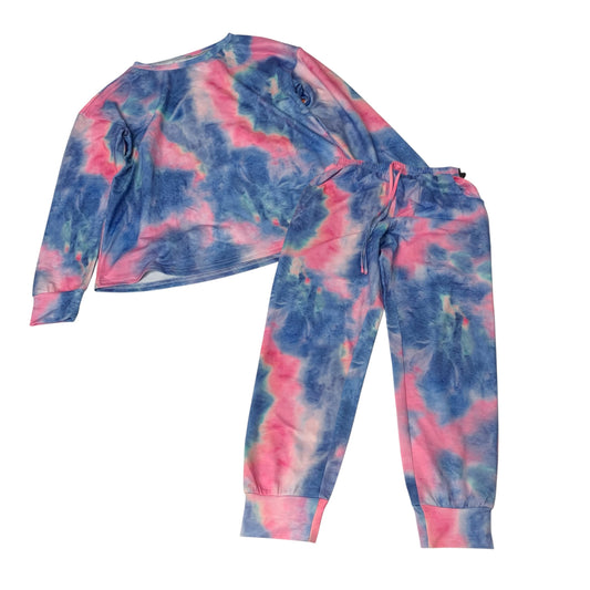 Lounge Set Pants By Clothes Mentor In Blue & Pink, Size: S