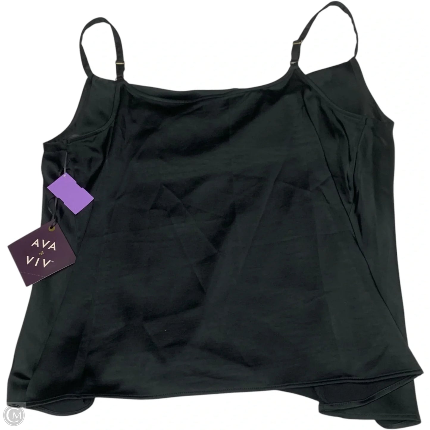 Blouse Sleeveless By Ava & Viv In Black, Size: 1x