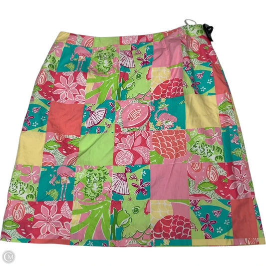 Skirt Designer By Lilly Pulitzer In Green & Pink, Size: S