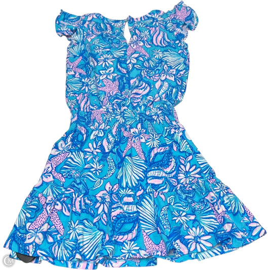 Romper Designer By Lilly Pulitzer In Blue & White, Size: Xs