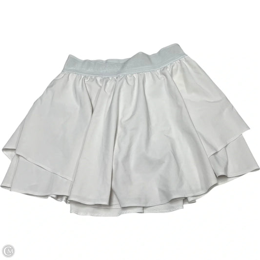 Athletic Skort By Lululemon In White, Size: S
