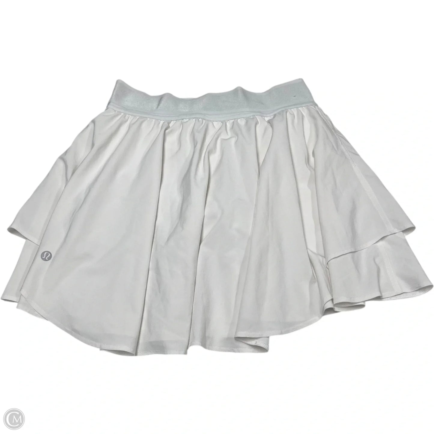 Athletic Skort By Lululemon In White, Size: S