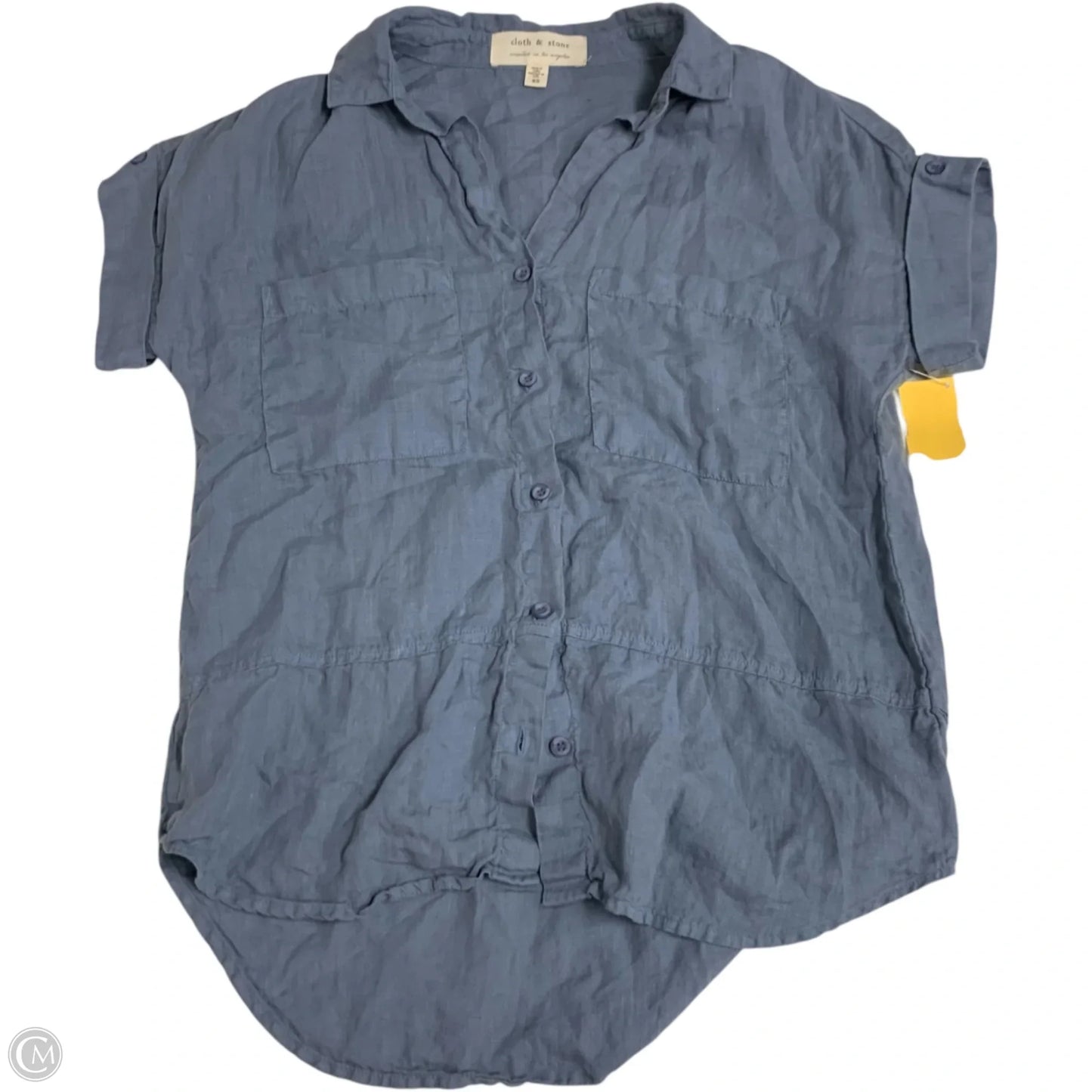 Top Short Sleeve By Cloth & Stone In Blue, Size: Xs