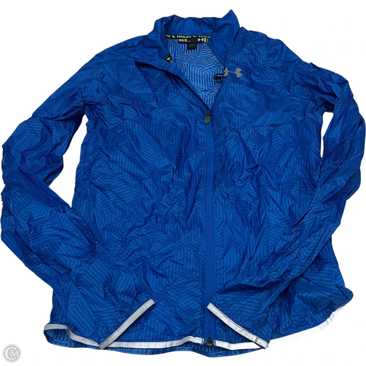 Athletic Jacket By Under Armour In Blue, Size: M