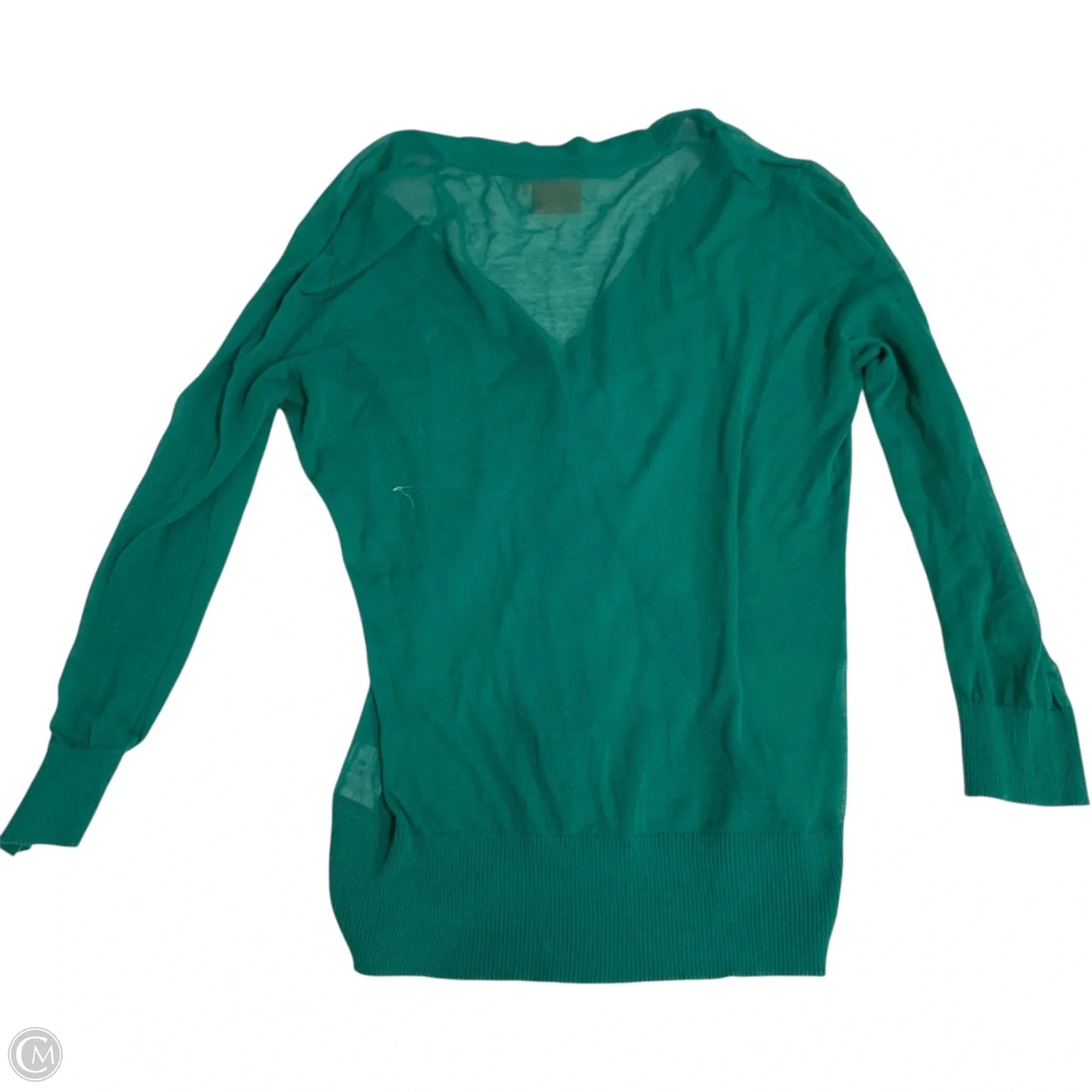 Cardigan Designer By Tory Burch In Teal, Size: M