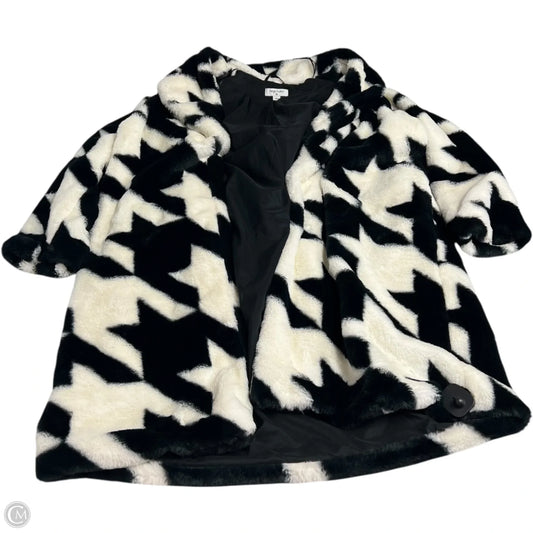 Coat Faux Fur & Sherpa By Target-designer In Black & White, Size: L