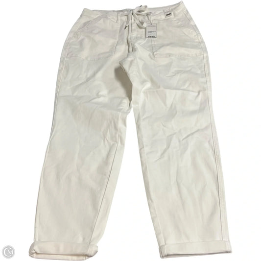 Jeans Straight By Judy Blue In White Denim, Size: 16