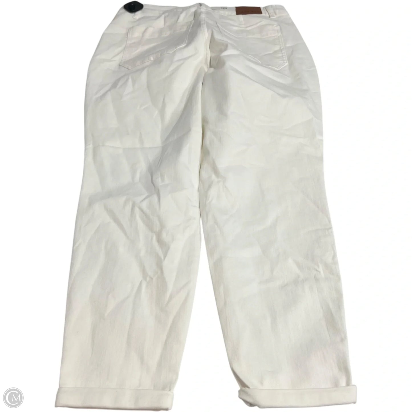 Jeans Straight By Judy Blue In White Denim, Size: 16