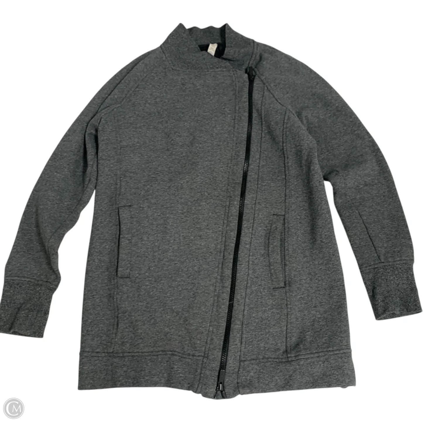 Athletic Jacket By Lululemon In Grey, Size: S