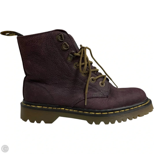 Boots Combat By Dr Martens In Purple, Size: 8