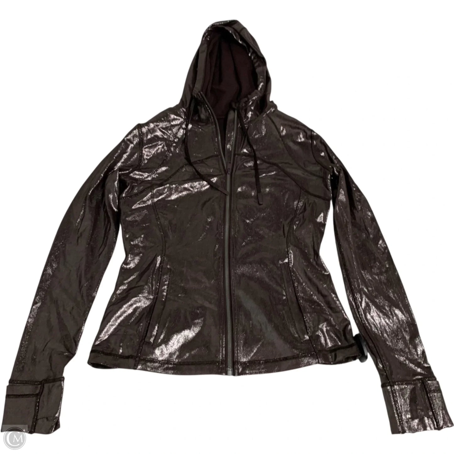Athletic Jacket By Lululemon In Bronze, Size: M