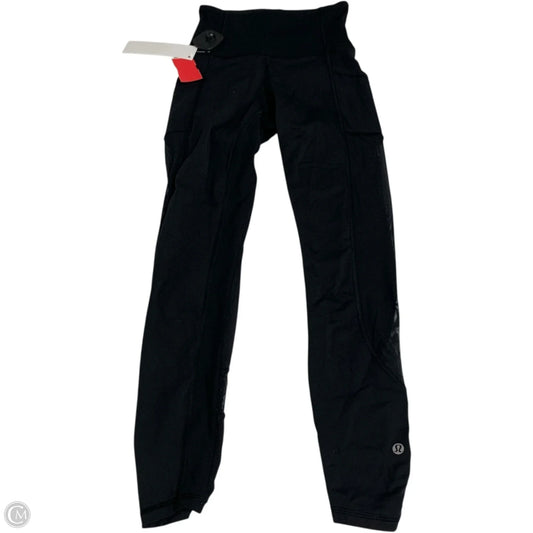 Athletic Leggings By Lululemon In Black, Size: Xs
