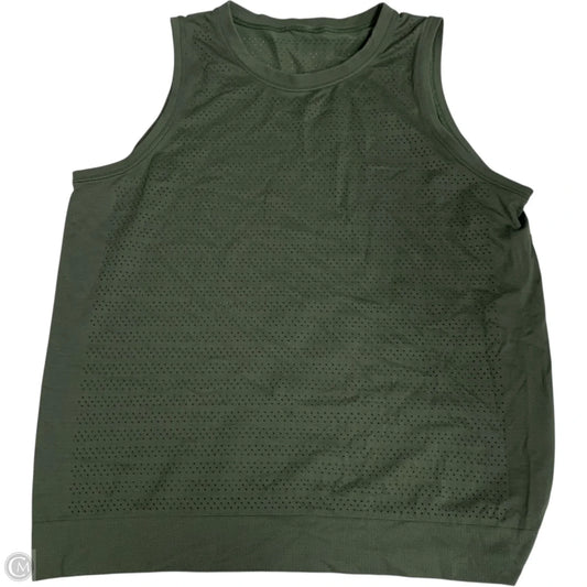 Athletic Tank Top By Lululemon In Green, Size: S